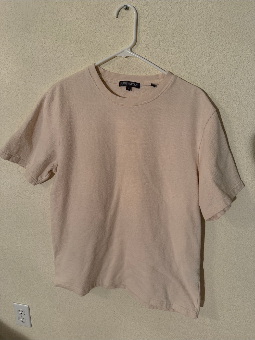 Men’s Slate & Stone Crewneck T-Shirt in Light Beige
